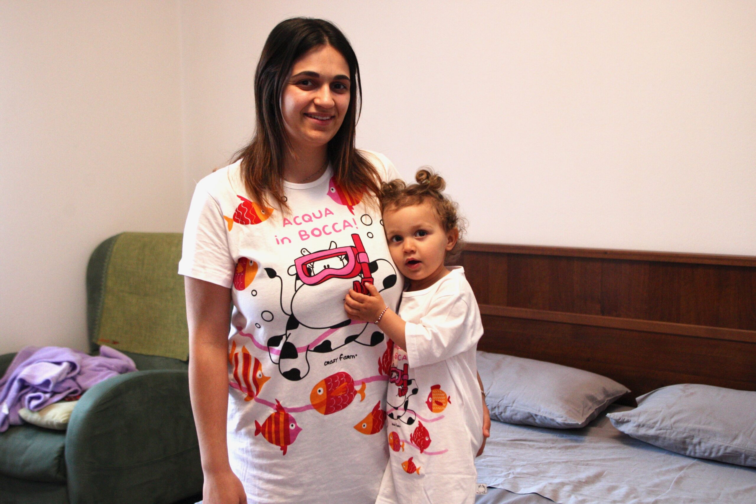 Camicia da notte bimba cotone Crazy Farm