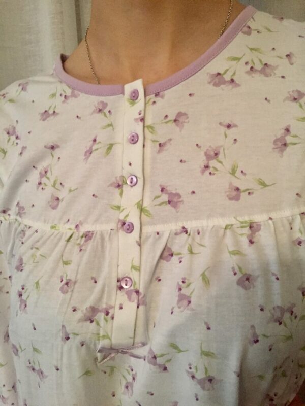 Camicia da notte cotone a manica lunga - Cippi - - immagine 4