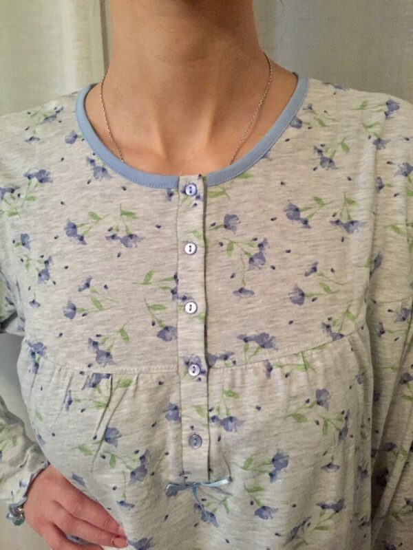 Camicia da notte cotone a manica lunga - Cippi - - immagine 2