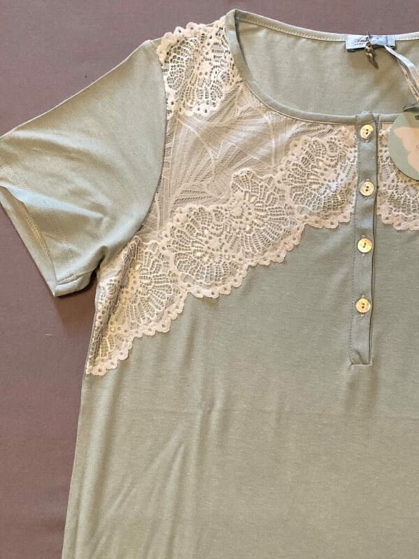 Camicia da notte viscosa - Andra - - immagine 2