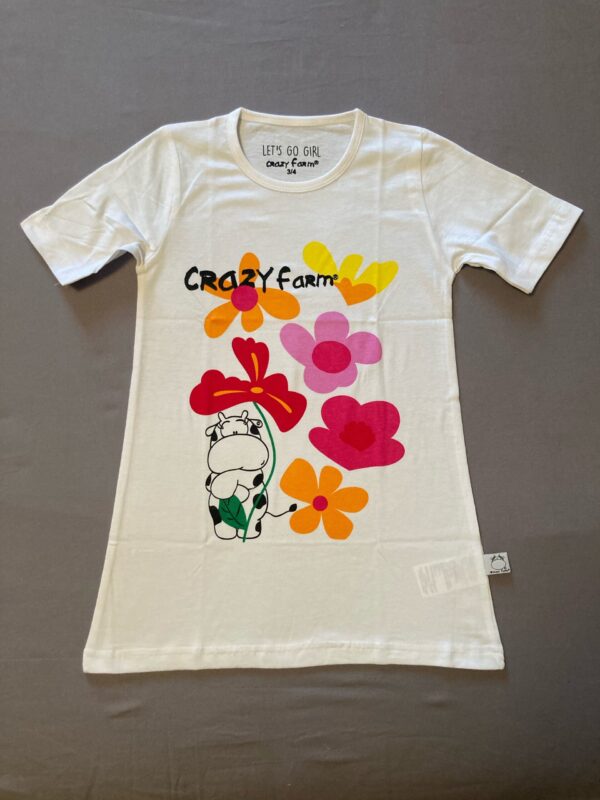 Camicia da notte bimba cotone - Crazy Farm -