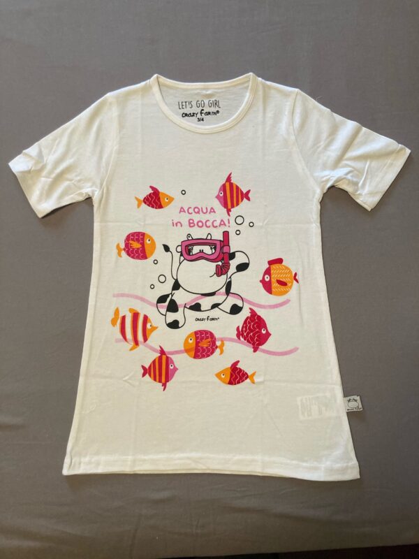 Camicia da notte bimba cotone - Crazy Farm -