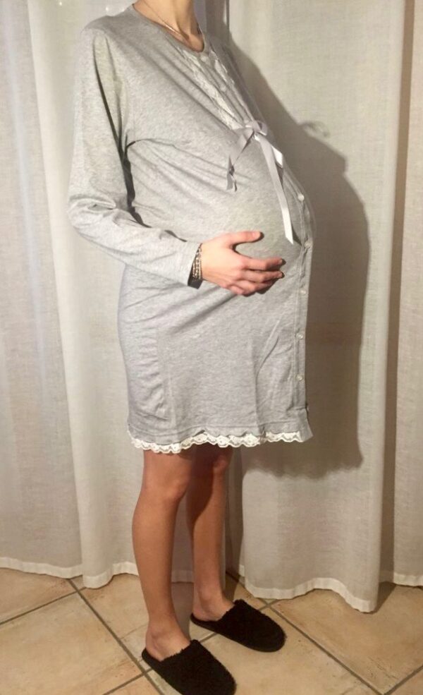 Camicia da notte aperta davanti in cotone - Notti Magiche - - immagine 4