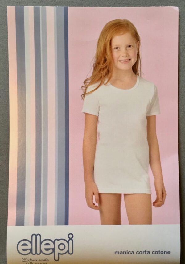 Maglia bimba cotone mezza manica - Ellepi -