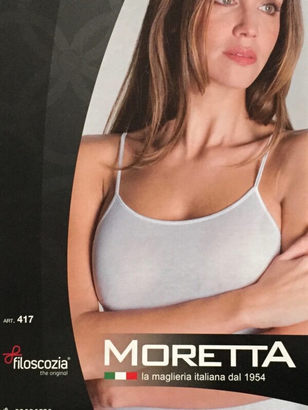 Canottiera donna filo di scozia - Moretta -