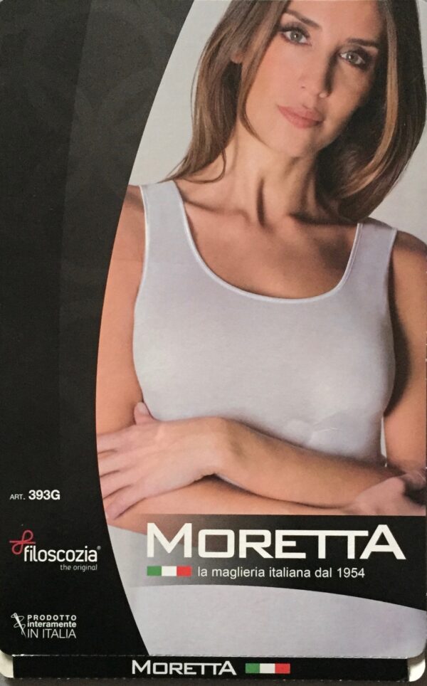 Canottiera donna filo di scozia - Moretta -