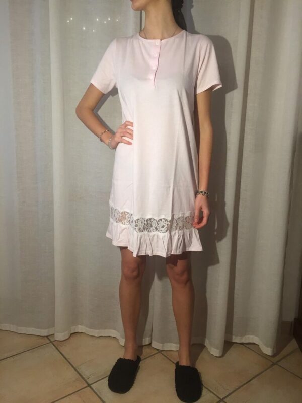 Camicia da notte cotone - Andra - - immagine 2