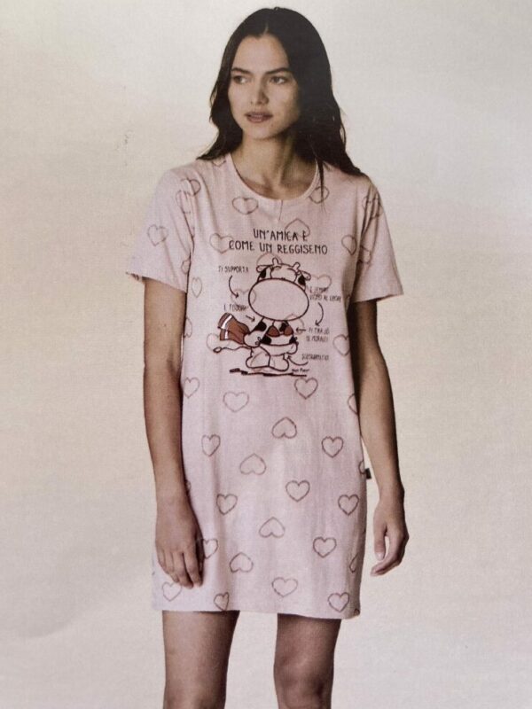 Camicia da notte cotone -Crazy Farm -
