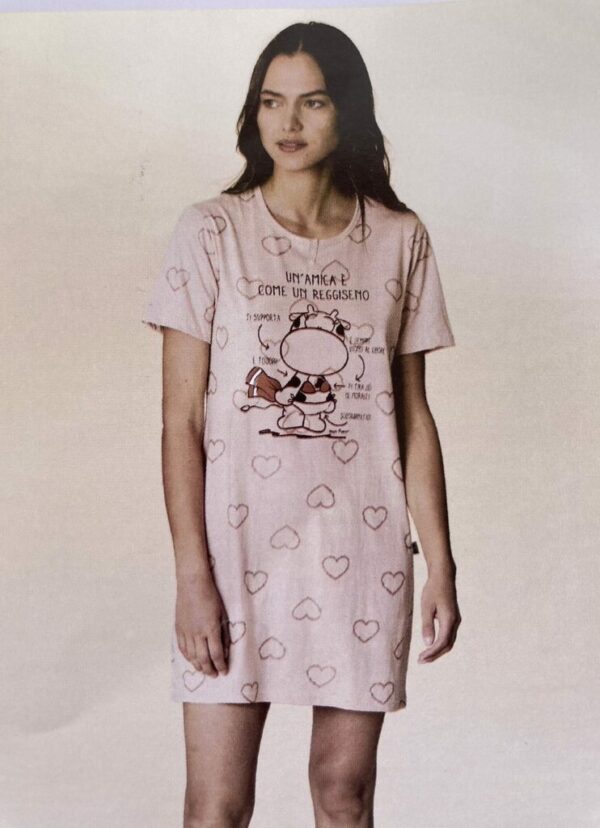 Camicia da notte cotone -Crazy Farm -