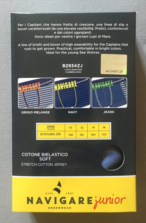 Boxer ragazzo cotone - Navigare - - immagine 2
