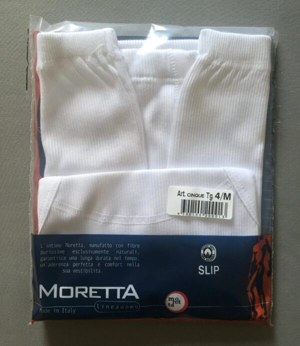 Slip uomo costina cotone con apertura - Moretta - - immagine 2