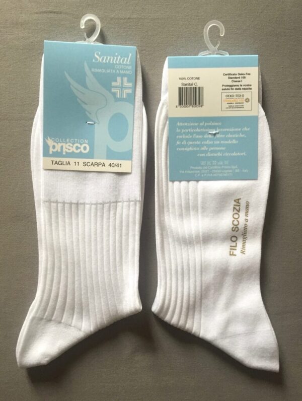 Calza uomo filo di scozia sanitaria - Prisco - - immagine 2
