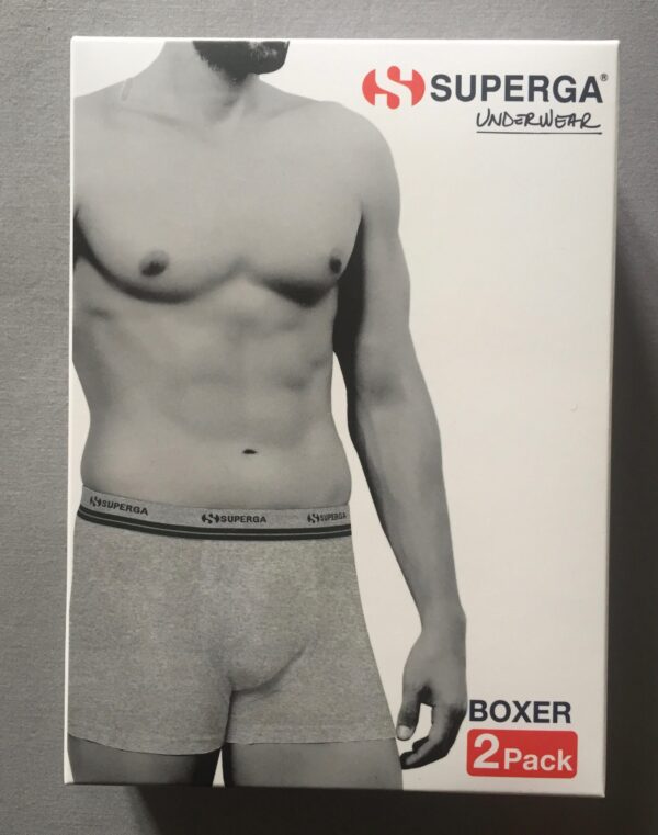 Boxer uomo cotone elasticizzato pacco da 2  - Superga -