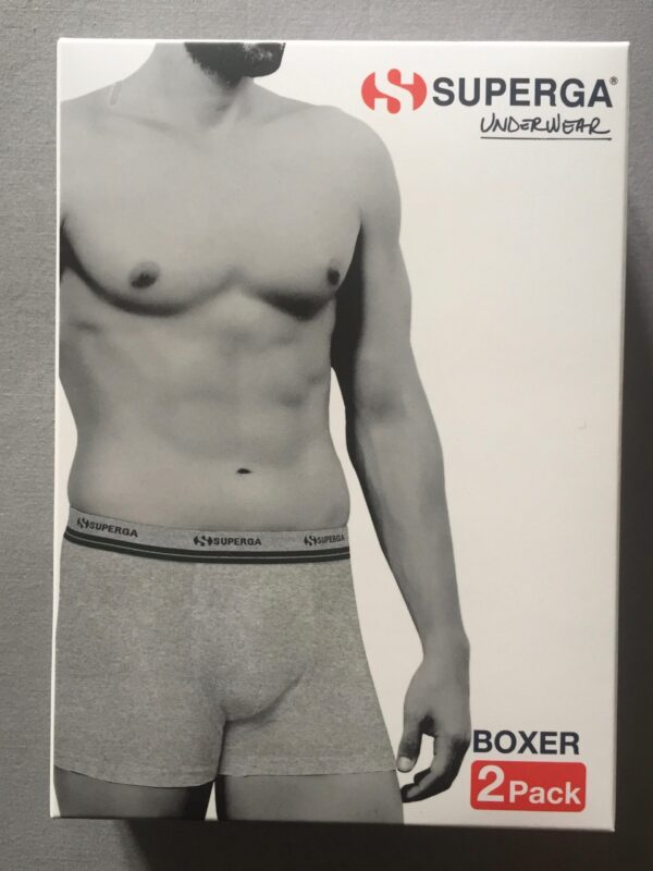 Boxer uomo cotone elasticizzato pacco da 2  - Superga -