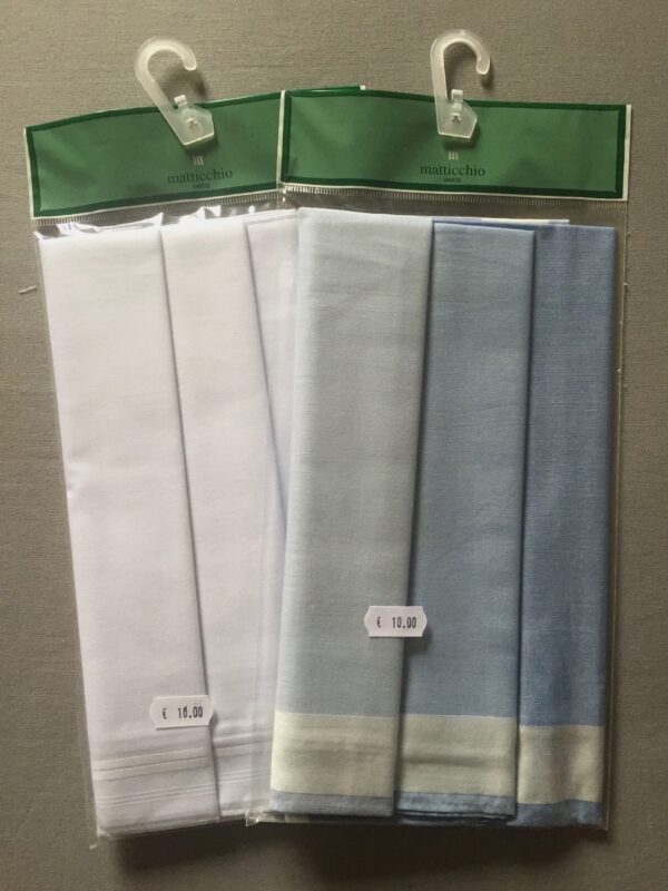Fazzoletti uomo cotone confezione da 3 pezzi - Matticchio -