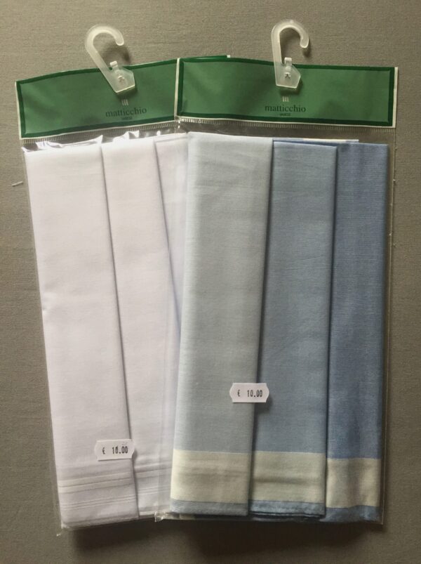 Fazzoletti uomo cotone confezione da 3 pezzi - Matticchio -