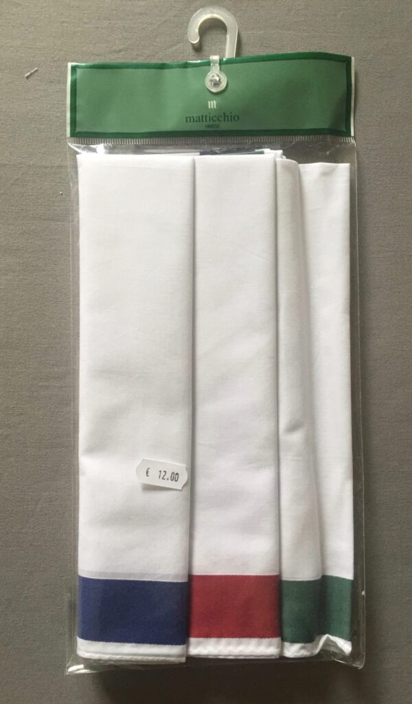 Fazzoletti uomo cotone confezioni da 3 pezzi - Matticchio -