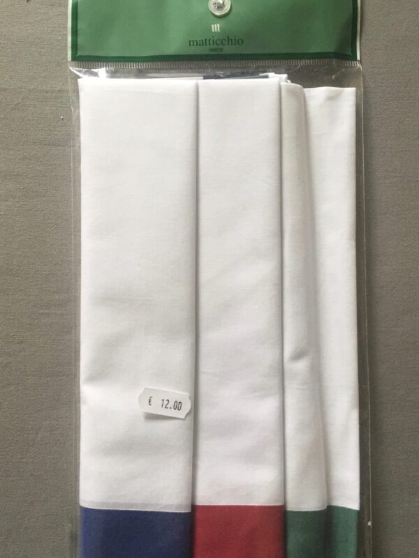 Fazzoletti uomo cotone confezioni da 3 pezzi - Matticchio -