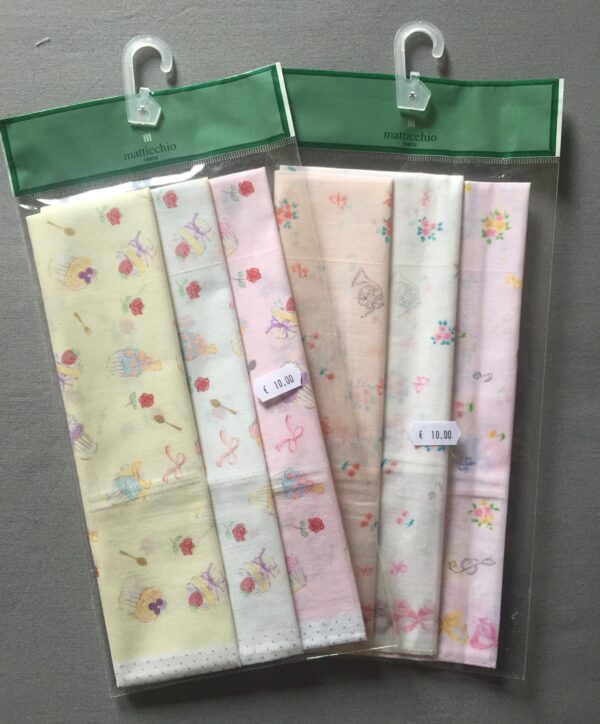 Fazzoletti donna cotone confezione da 3 pezzi - Matticchio -